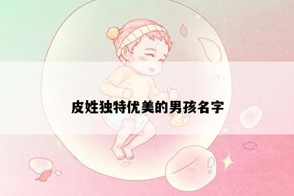 皮姓独特优美的男孩名字